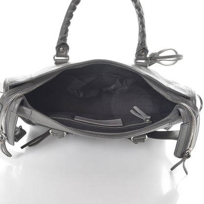Balenciaga Chevre Silver Metallic Edge Hardware S City Gris Acier 6 of 10