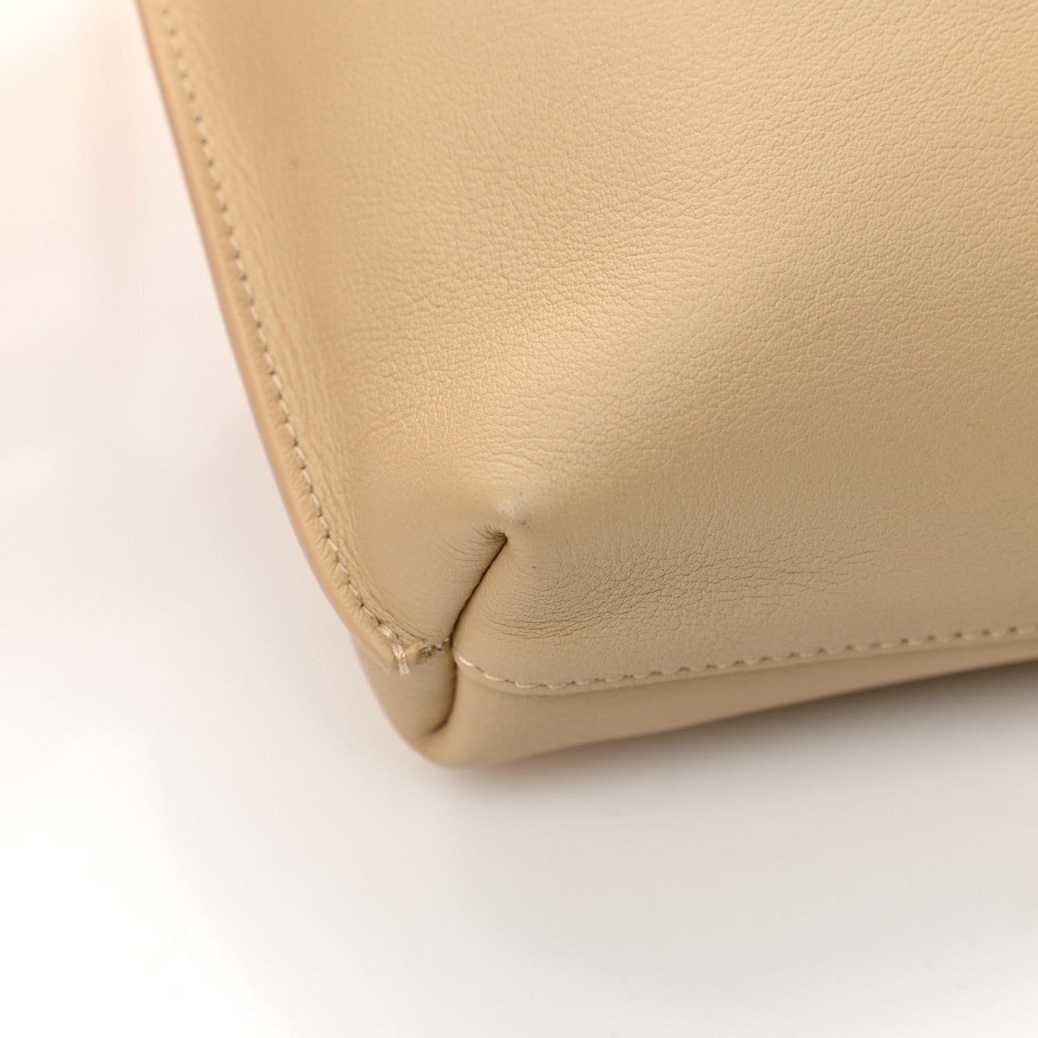Saint Laurent SAINT LAUREN Smooth Calfskin Small Suzanne Hobo Ivory Natural 23 of 25