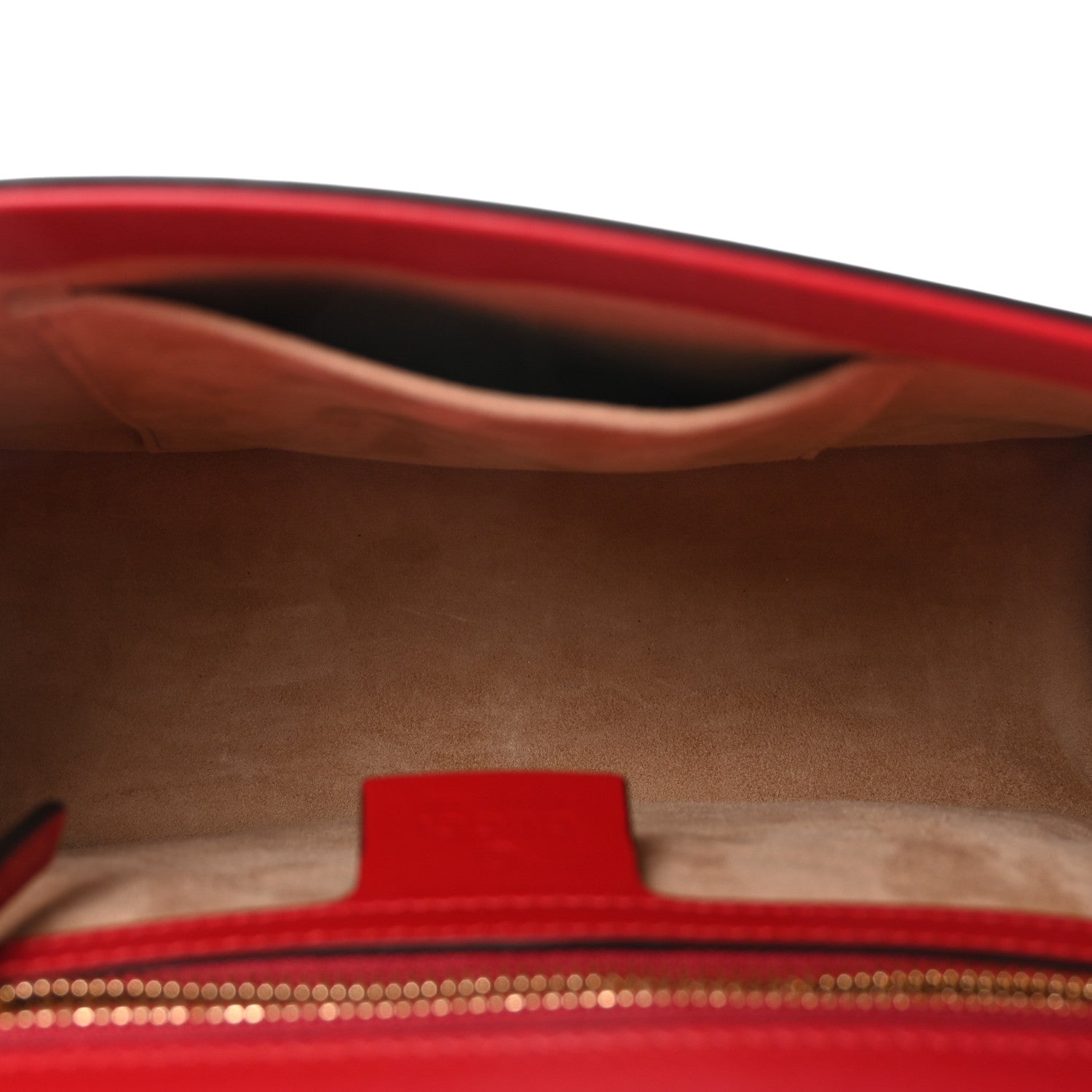 Gucci Calfskin Small Sylvie Shoulder Bag Hibiscus Red 5 of 10