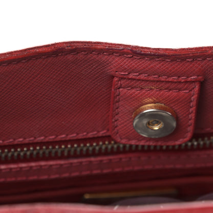 Prada Saffiano Lux Large Tote Fuoco 20 of 20