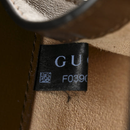 Gucci GG Supreme Monogram Azalea Calfskin Web Mini Horsebit 1955 Chain Shoulder Bag Beige Ebony Brown Sugar 7 of 10