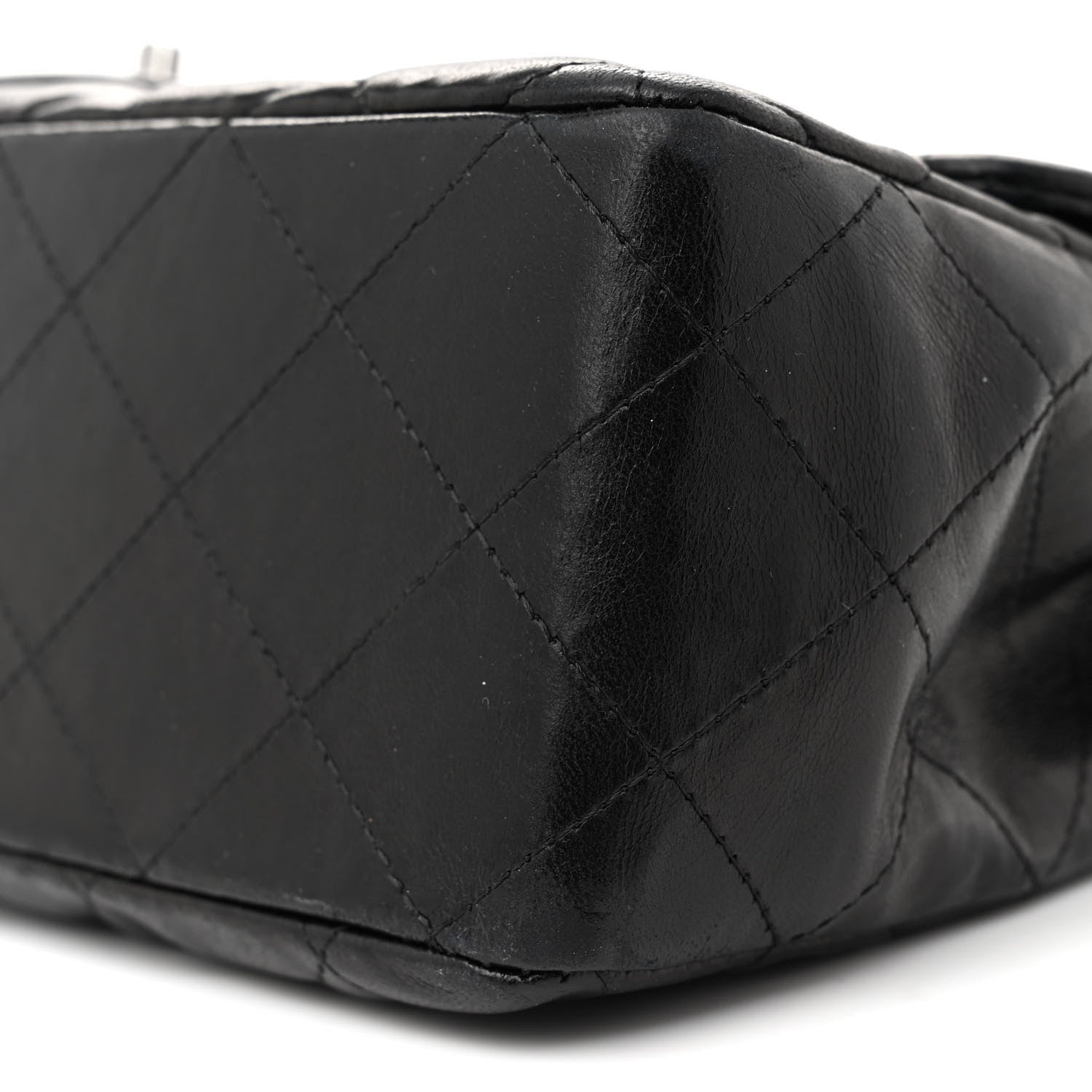 Chanel Lambskin Quilted Jumbo Single Flap Black 10 of 14