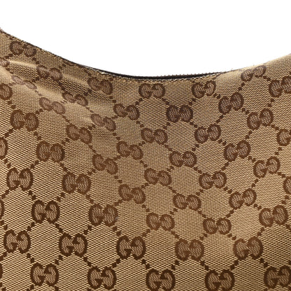 Gucci Monogram Medium Horsebit Chain Hobo Dark Brown 8 of 13