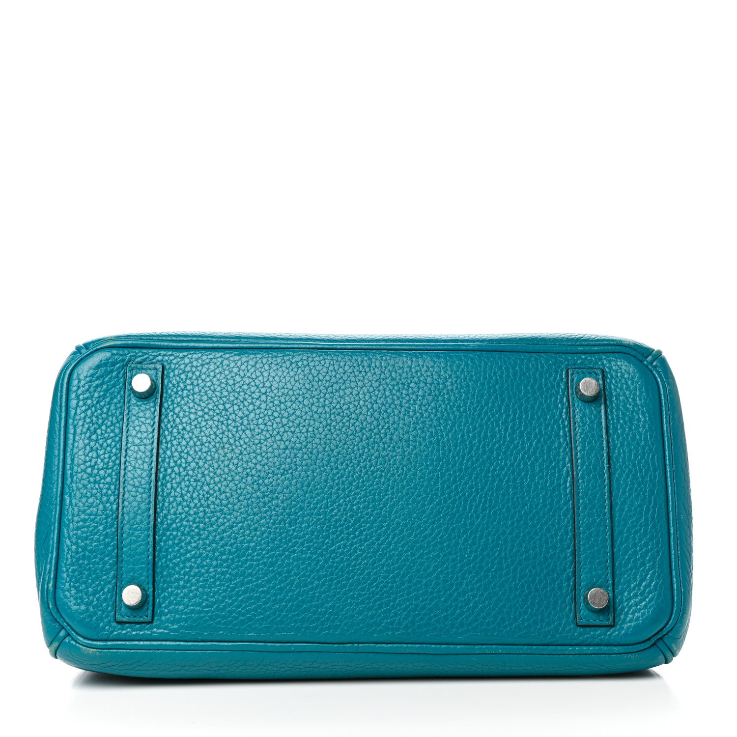 Hermes Taurillon Clemence Birkin 30 Bleu Izmir 6 of 36