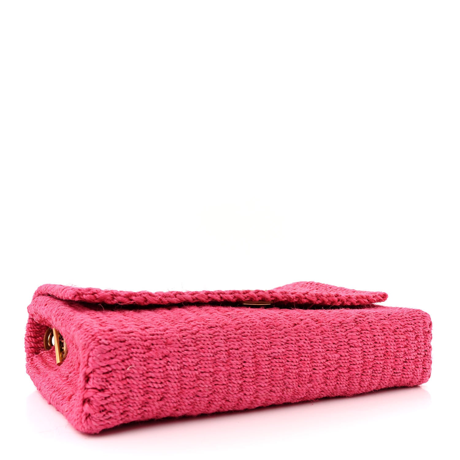 Saint Laurent Raffia Medium Monogram Kate Satchel Pink Glow 4 of 11