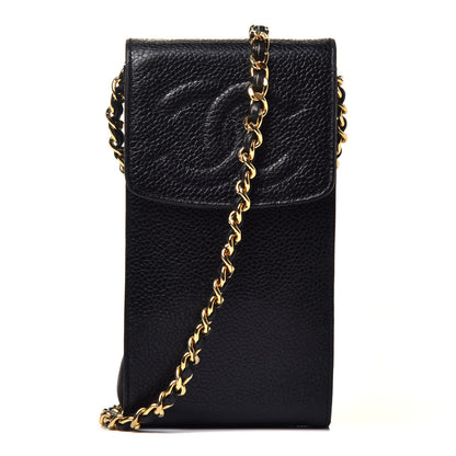 Chanel Caviar CC Phone Holder Crossbody Black 1 of 7