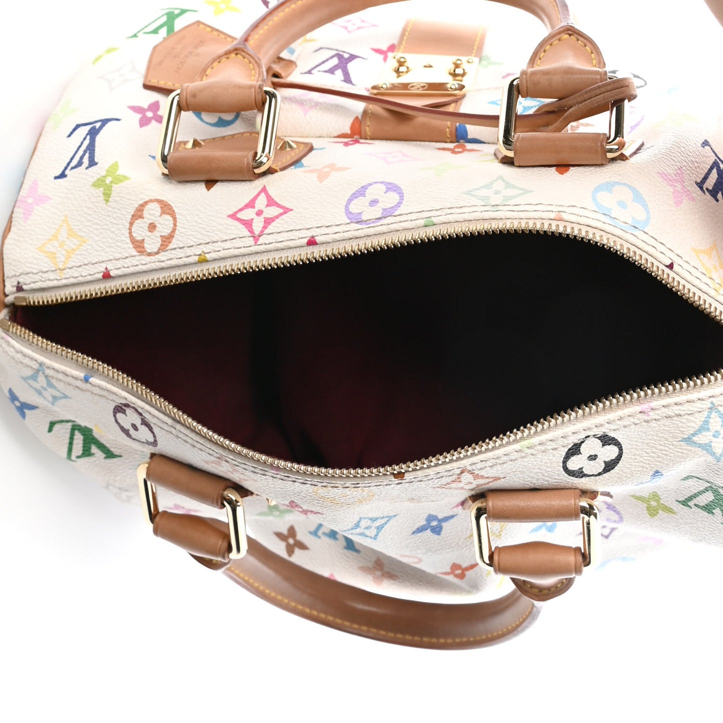 Monogram Multicolor Speedy 30 White