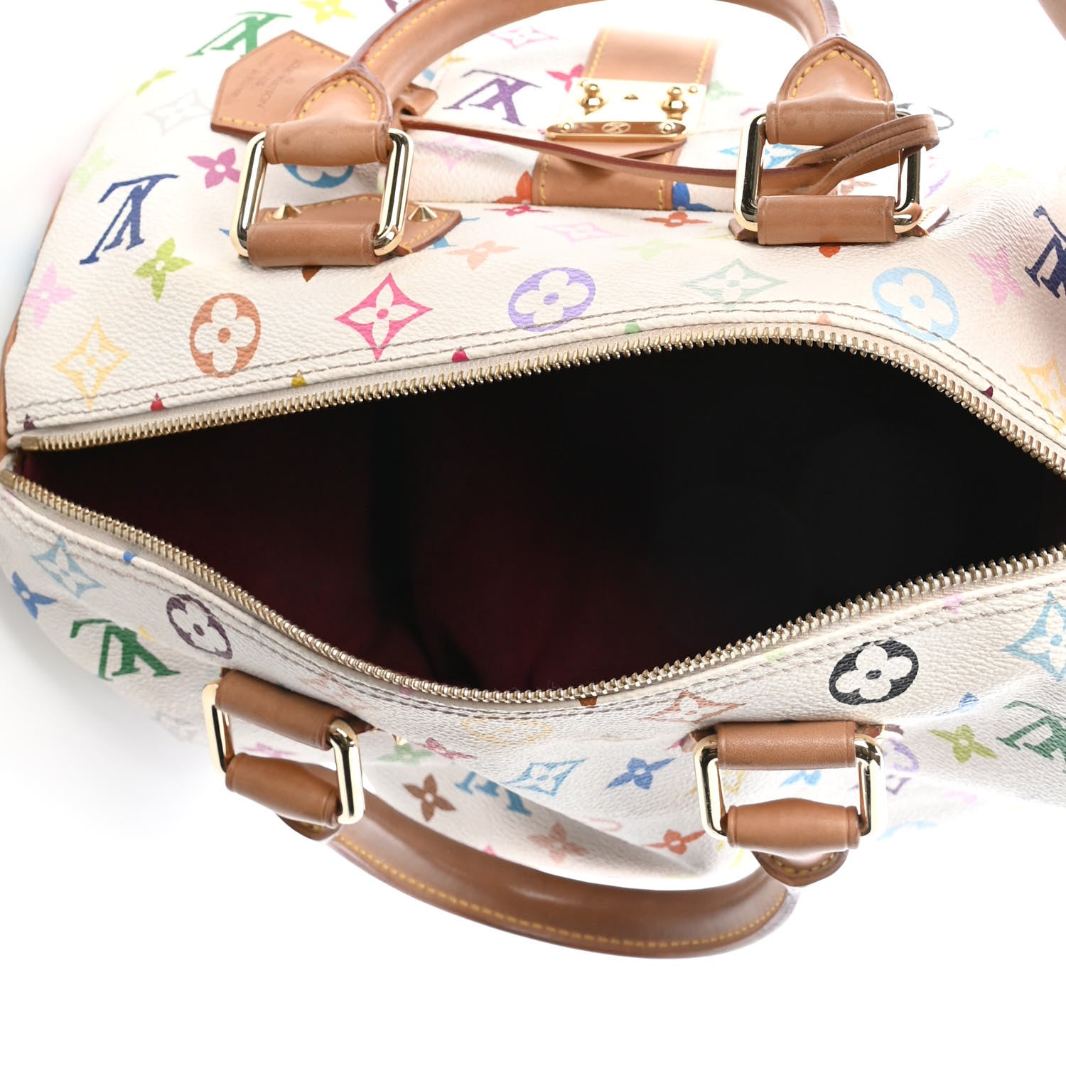 Louis Vuitton Monogram Multicolor Speedy 30 White 4 of 4