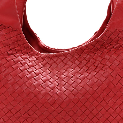 Bottega Veneta Nappa Intrecciato Medium Campana Hobo Red 9 of 11