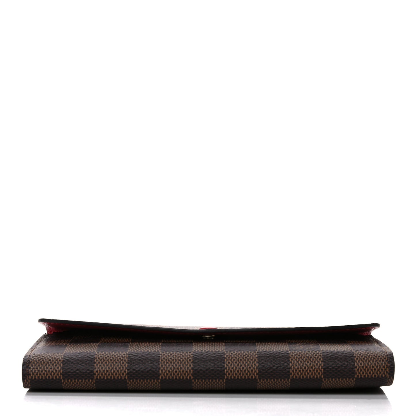 Damier Ebene Emilie Wallet Red