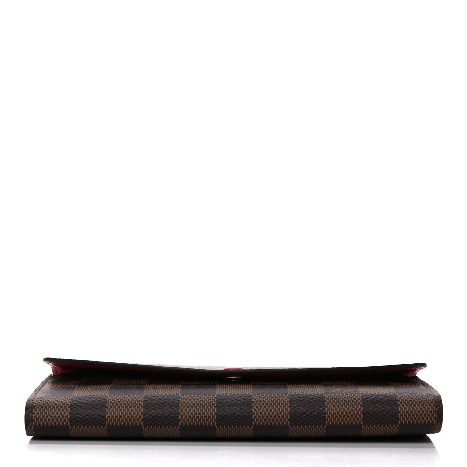 Louis Vuitton Damier Ebene Emilie Wallet Red 10 of 11