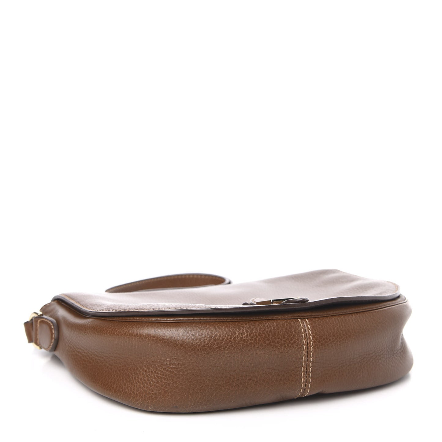 Soft Small Grain Tessie Satchel Brown