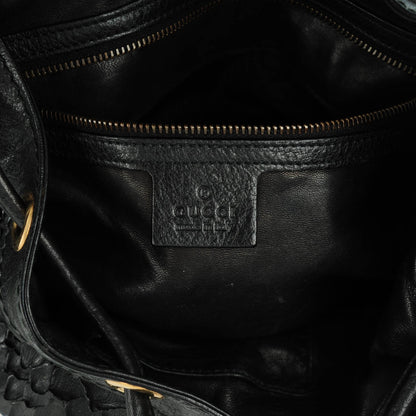 Gucci Python Medium Interlocking Icon Shoulder Bag Black 6 of 7