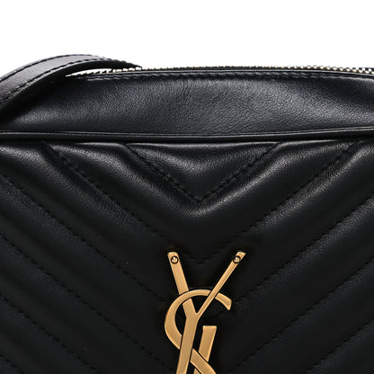 Saint Laurent Calfskin Matelasse Monogram Lou Camera Bag Black 8 of 10