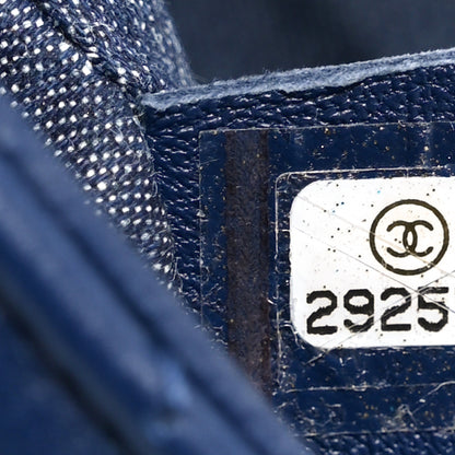 Chanel Lambskin Quilted Resin Bi-Color Chain Flap Bag Navy 7 of 11
