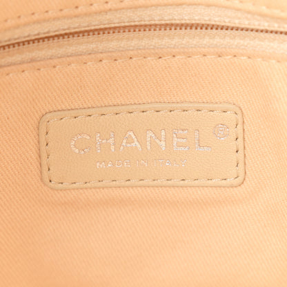 Chanel Canvas Large Shopping Tote White Beige 6 of 11