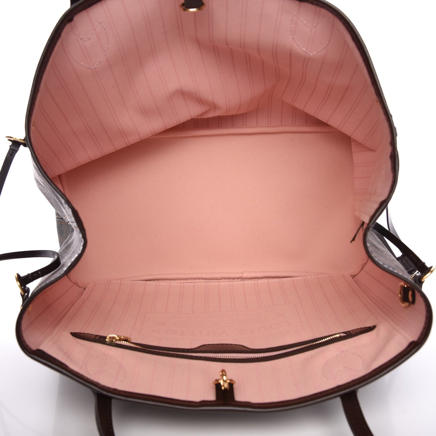 Damier Ebene Neo Neverfull MM Rose Ballerine