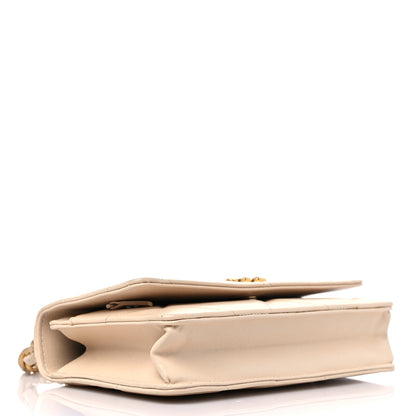 Chanel Lambskin Quilted Chanel 19 Wallet On Chain WOC Beige 4 of 12