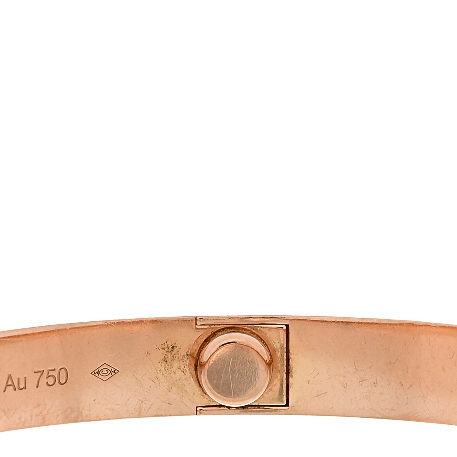 Cartier 18K Pink Gold LOVE Bracelet 17 6 of 7