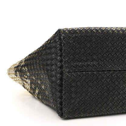 Bottega Veneta Nappa Intrecciato PVC Medium Cabat Black 8 of 9