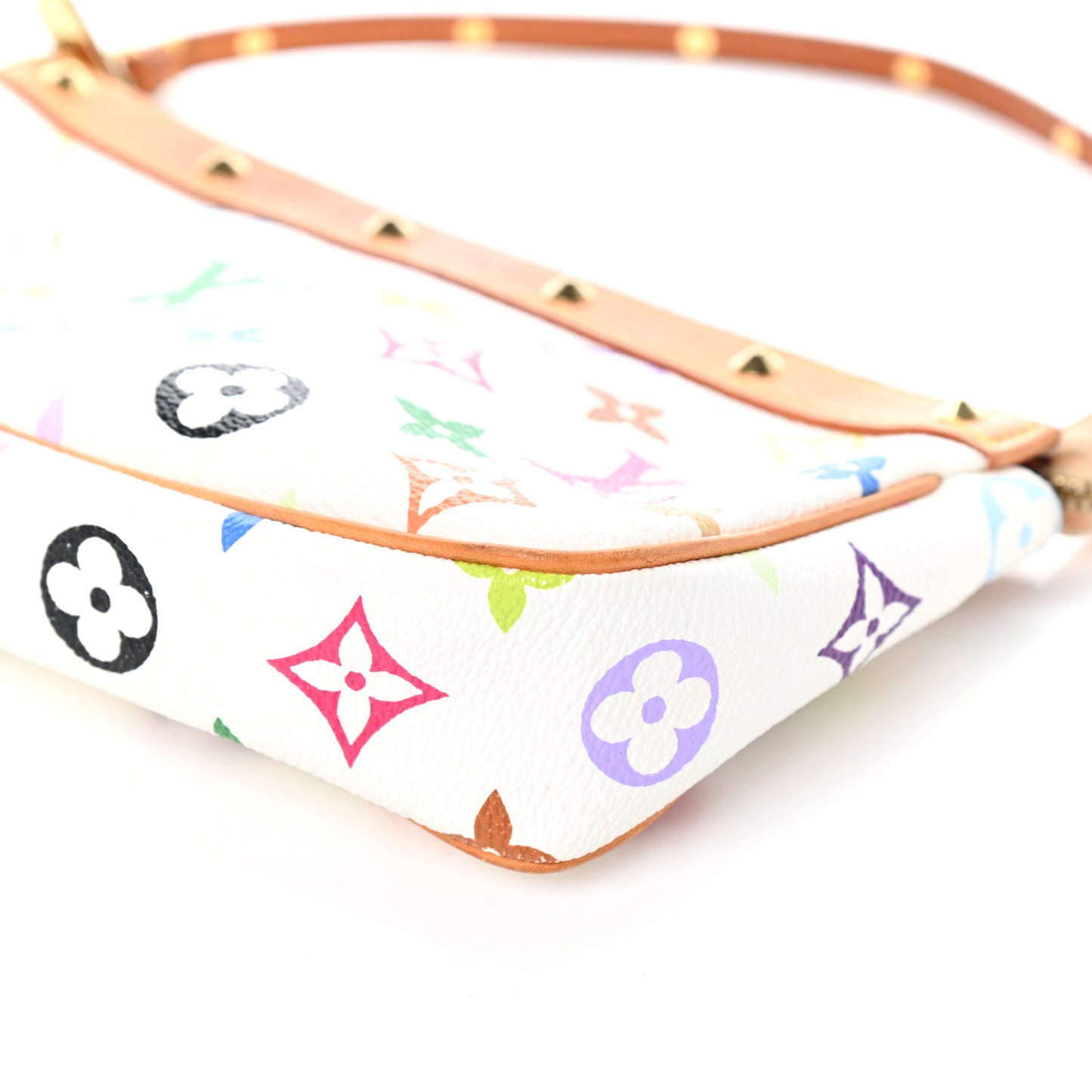 Monogram Multicolor Pochette Accessories White