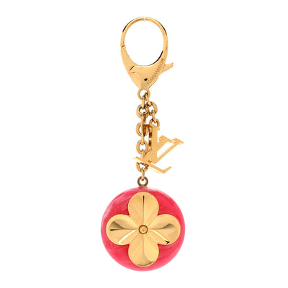 Louis Vuitton Acetate Hollow Flower Bag Charm Fuchsia 1 of 3