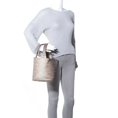 Bottega Veneta Nappa Intrecciato Small Nuance Bucket Ombre Tote Cigar 2 of 8