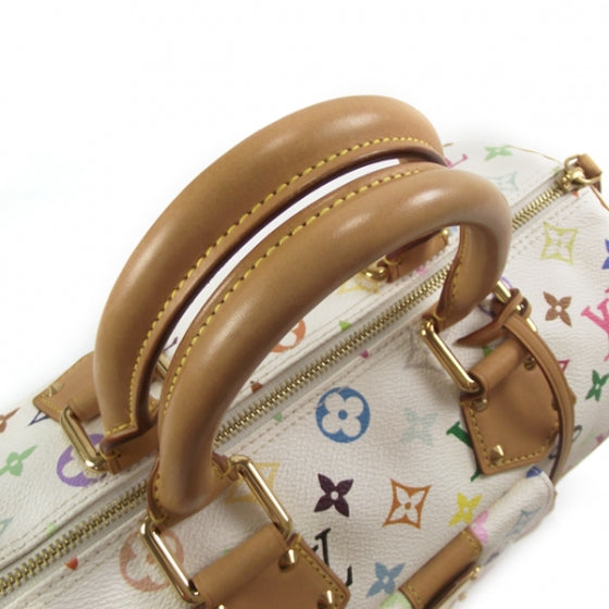 Monogram Multicolor Speedy 30 White