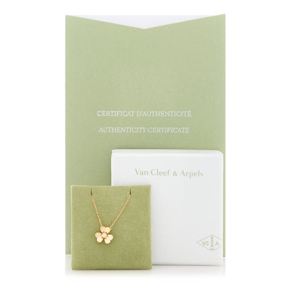 Van Cleef & Arpels 18K Yellow Gold Diamond Mini Frivole Pendant Necklace 5 of 5