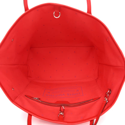 Louis Vuitton Monogram Escale Neverfull MM Rouge 6 of 11