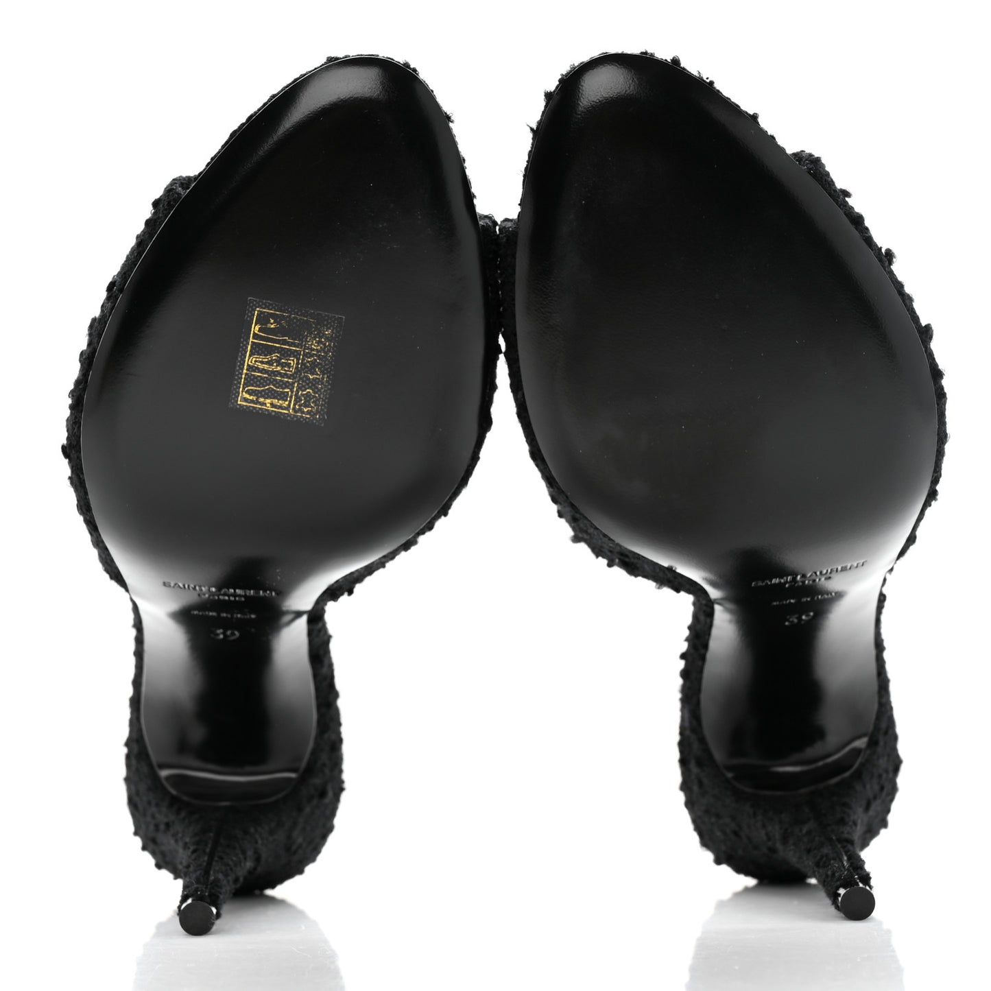 Boucle Tweed La 16 95 Mule Sandals 39 Black