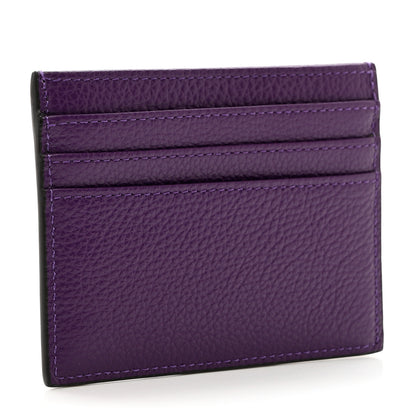 Mulberry Classic Grain Zipped Credit Card Slip Purple 3 of 6