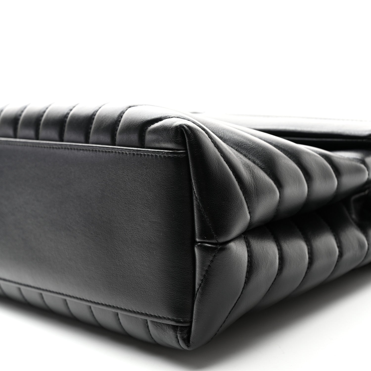 Saint Laurent Calfskin Y Quilted Monogram Monochrome Medium Loulou Chain Satchel Black 11 of 11
