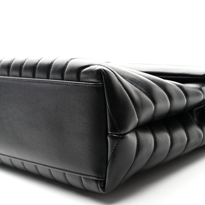 Saint Laurent Calfskin Y Quilted Monogram Monochrome Medium Loulou Chain Satchel Black 11 of 11
