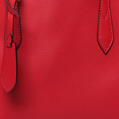 Burberry Haymarket Check Small Reversible Tote Poppy Red 7 of 15