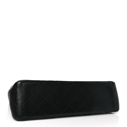 Chanel Lambskin Quilted Maxi Double Flap Black 4 of 10