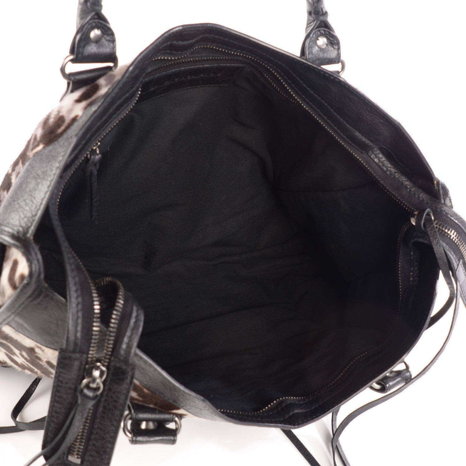 Balenciaga Leopard Pony Hair Classic Hardware City Black 5 of 13