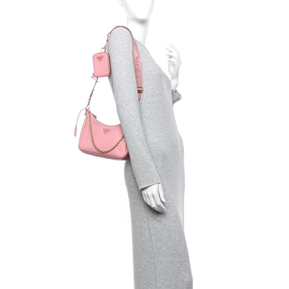 Prada Saffiano Lux Re-Edition 2005 Shoulder Bag Petalo 2 of 11