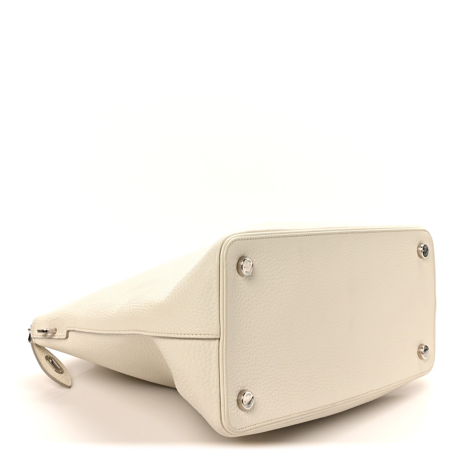 Louis Vuitton Veau Ecorce Haute Maroquinerie Lockit MM Ivory 4 of 9