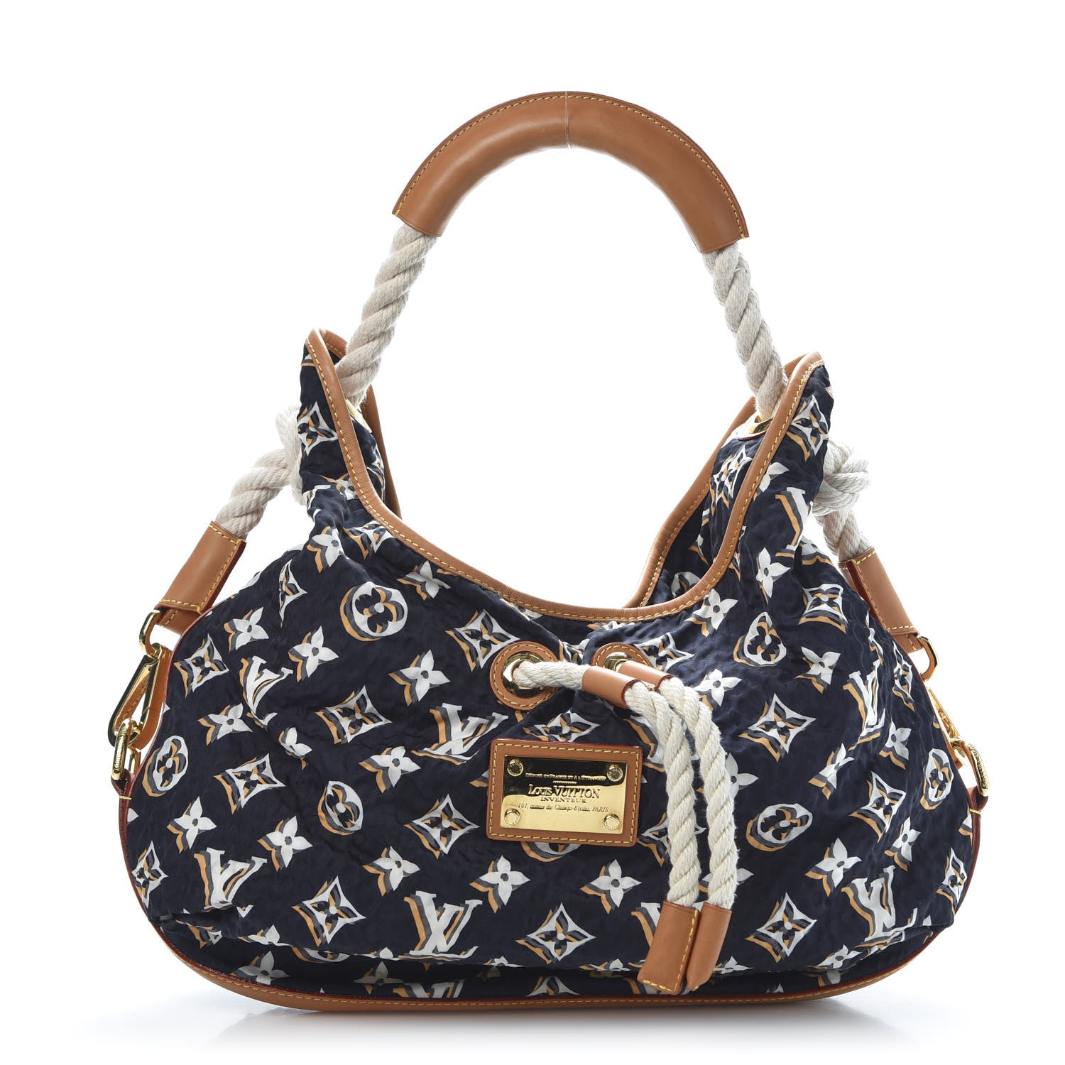 Louis Vuitton Canvas Monogram Cruise Bulles MM Navy 1 of 14