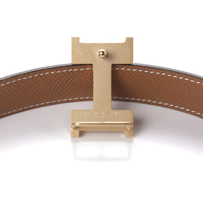 Hermes Swift Epsom 24mm Constance H Belt 80 Gold Black 6 of 8