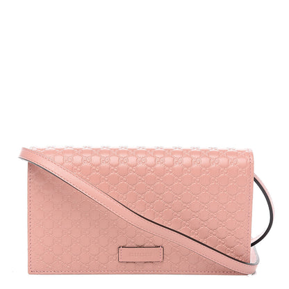 Gucci Microguccissima Crossbody Wallet Soft Pink 1 of 10