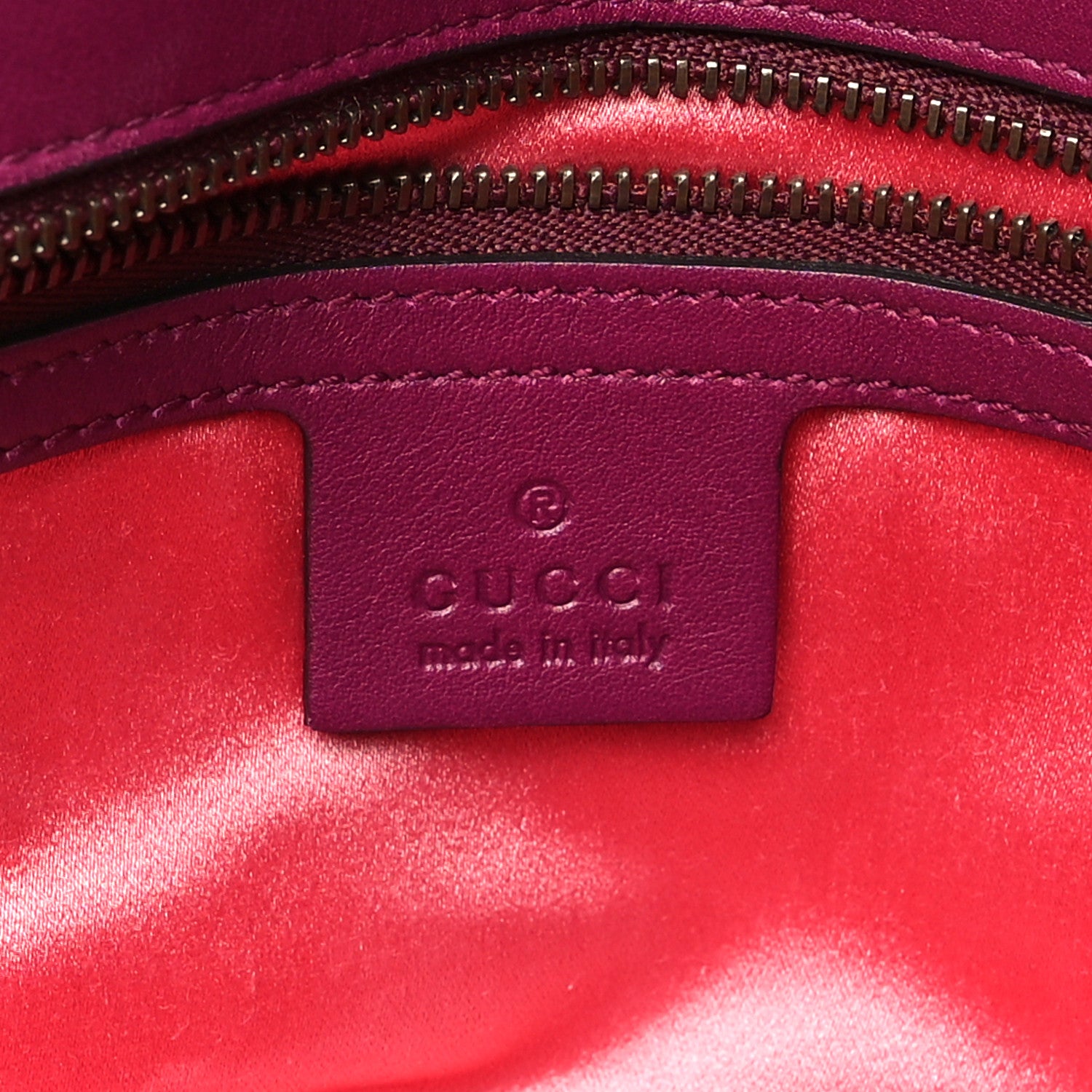 Gucci Velvet Matelasse Small GG Marmont Shoulder Bag Fuchsia Violet Cyclamen 6 of 10