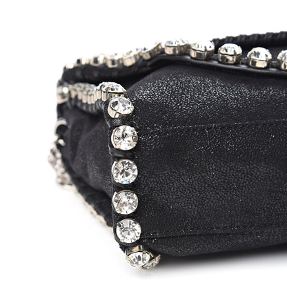 Stella McCartney Shaggy Deer Mini Fold Over Falabella Crystal Crossbody Black 7 of 9