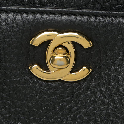 Chanel Calfskin Cerf Executive Shopper Tote Black 11 of 17