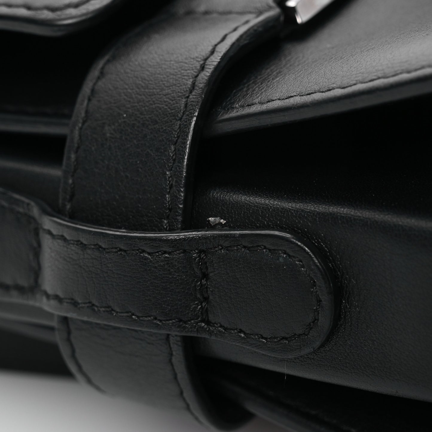Calfskin MM Tempete Satchel Black