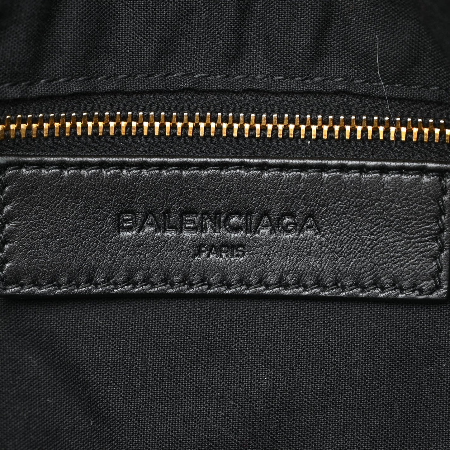 Chevre Gold Metallic Edge Hardware Velo Black