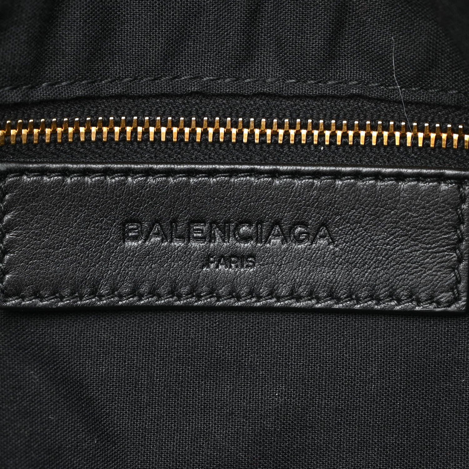 Balenciaga Chevre Gold Metallic Edge Hardware Velo Black 6 of 10