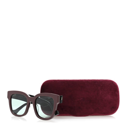 Gucci Rectangle 52mm Frame Sunglasses GG0998S Burgundy 9 of 9