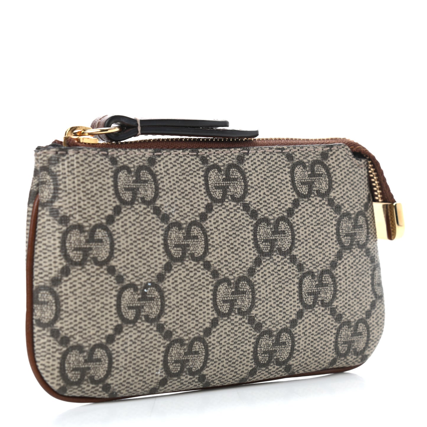 GG Supreme Monogram Key Case Brown